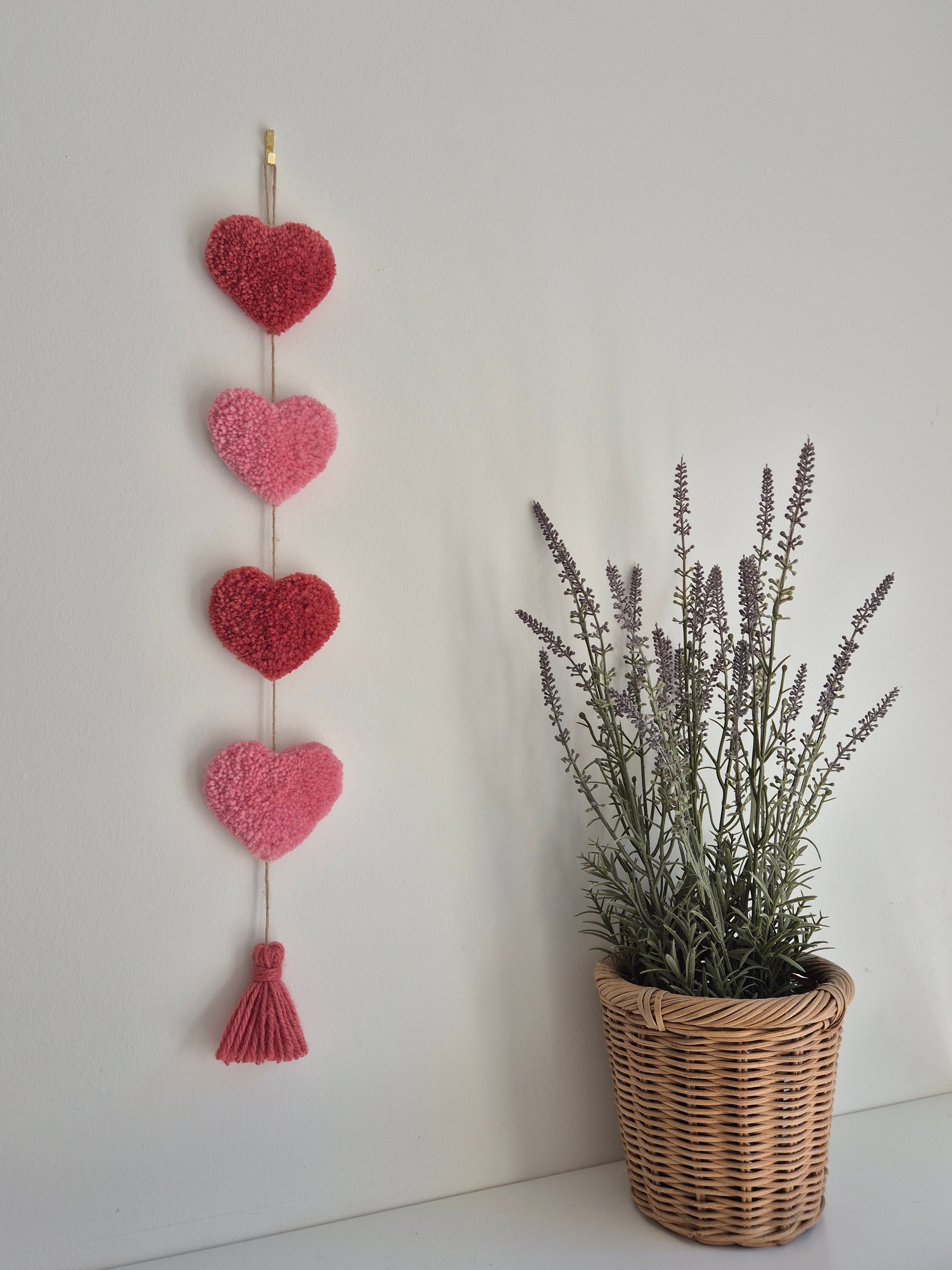 Tufted Heart Garland